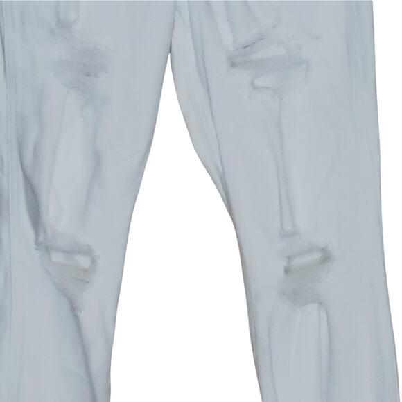 Hollister Jeans Womens 0 Short White Distressed Ultra High Rise Mom Denim Pants - Picture 4 of 12